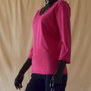 elbow length cotton tee shirts