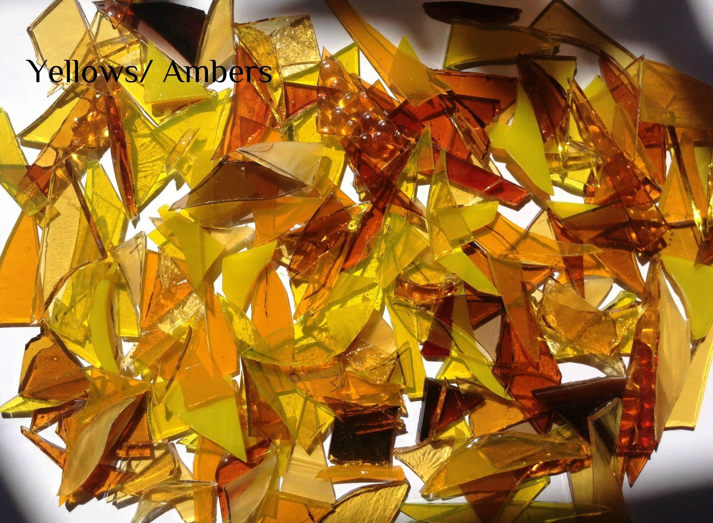 Stained Glass Offcuts Small Scraps Perfect for Mosaics Good Etsy UK