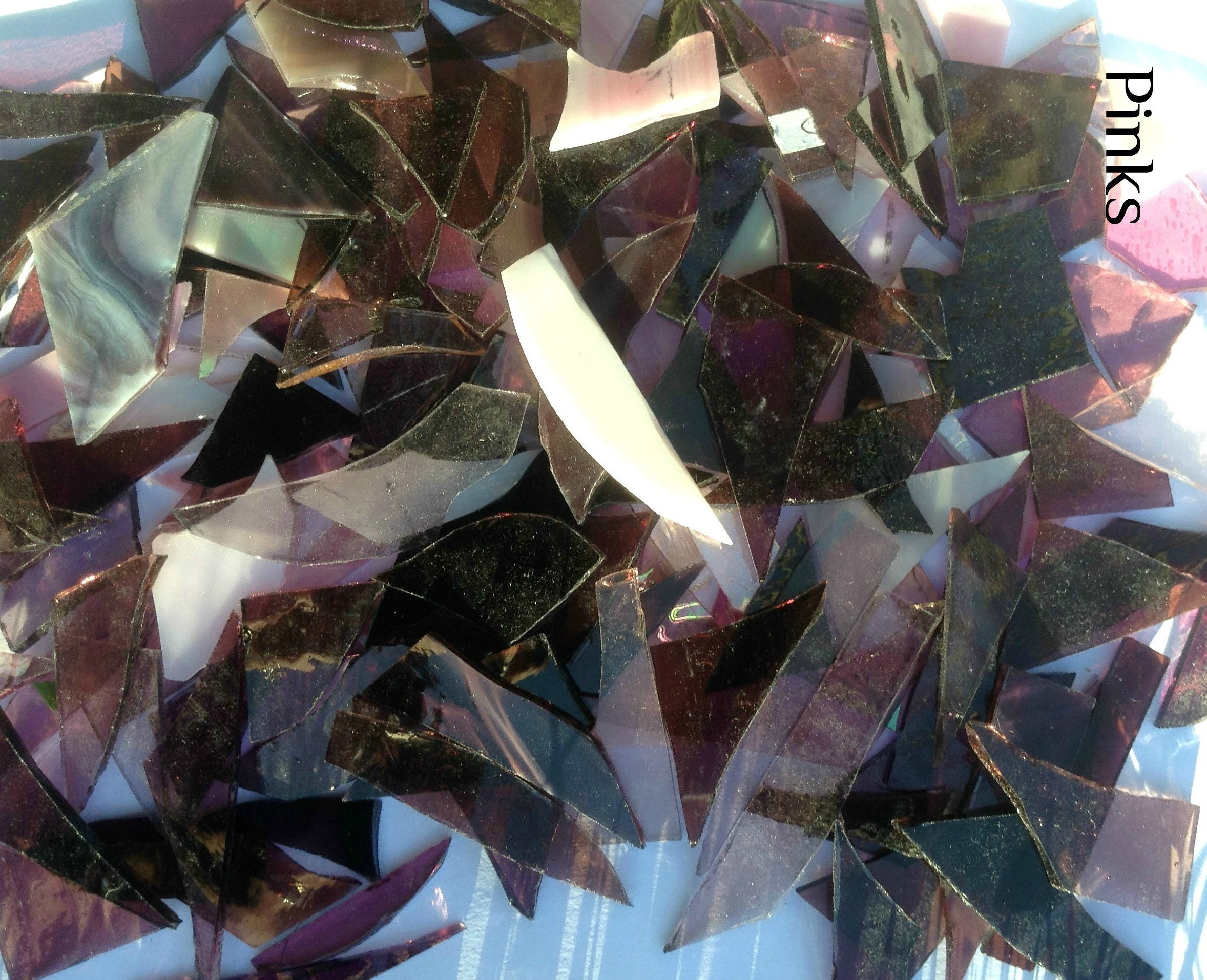 Stained Glass Offcuts Small Scraps Perfect for Mosaics Good Etsy UK