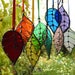 Stained Glass Leaf Sun Catchers 'Single Leaf' ,Many Colours, Birthday or Christmas Gift,Home Decor,Woodland Theme,Five Styles 