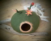 SOLD Felted cat 39 s bed, Wool cat house, Natural wool cat bed, Interior decoration, Small puppy house, Cat cave, Larissa O 39 Gorman