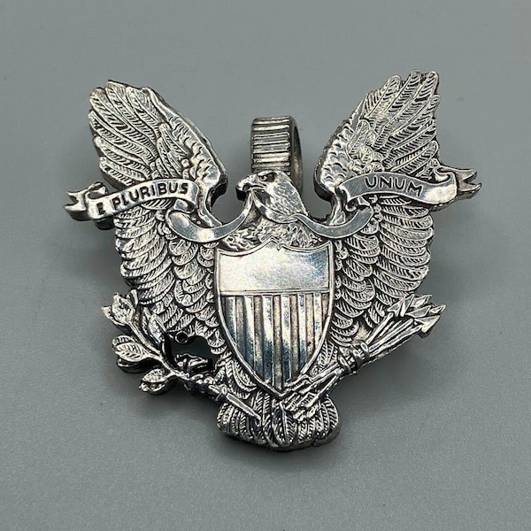 Silver Dollar Eagle Cut Coin Necklace Pendant