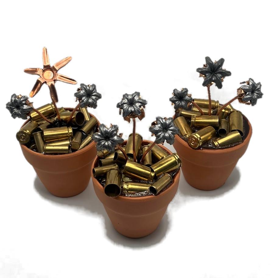 Bullet Flower Pot, Freedom Flowers, Forever Bouquet, Valentine's Day ...