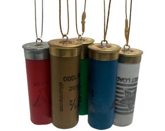 Christmas Tree Shotgun Shell Ornaments 5 Assorted Pack