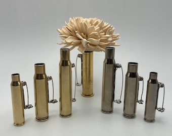 Casing Bullet Boutonniere, Vase, Country Western Wedding, Groomsmen