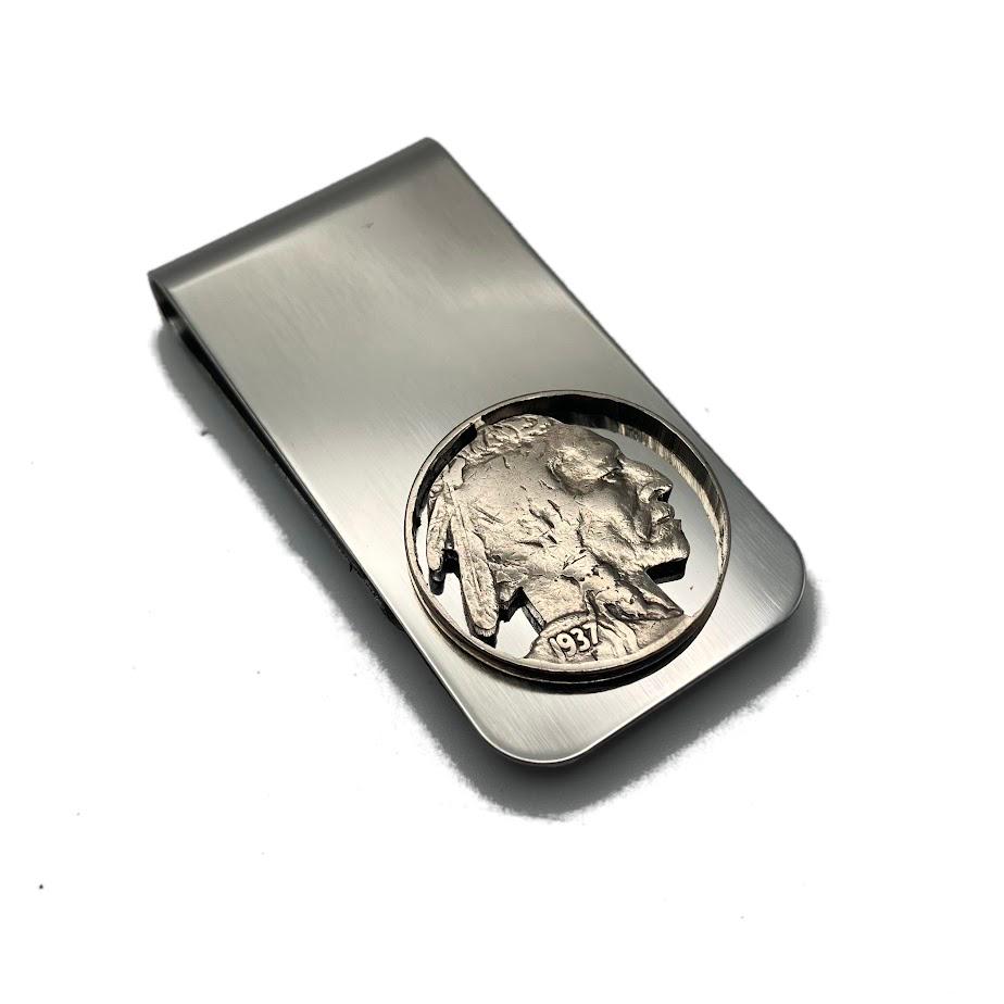 Porte-billets Avec Pièce Colorado State Quarter Coupée à La Main - Neuf, Fait Main USA