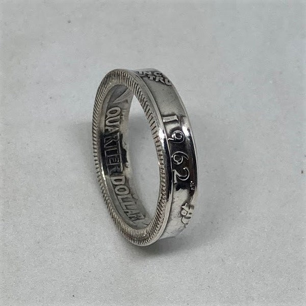 PICK YOUR YEAR Handmade Silver Quarter Coin Ring