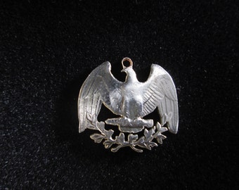 Eagle Quarter Cut Coin Necklace Pendant American Liberty and Freedom