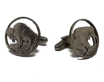 Buffalo Nickel Cuff Links