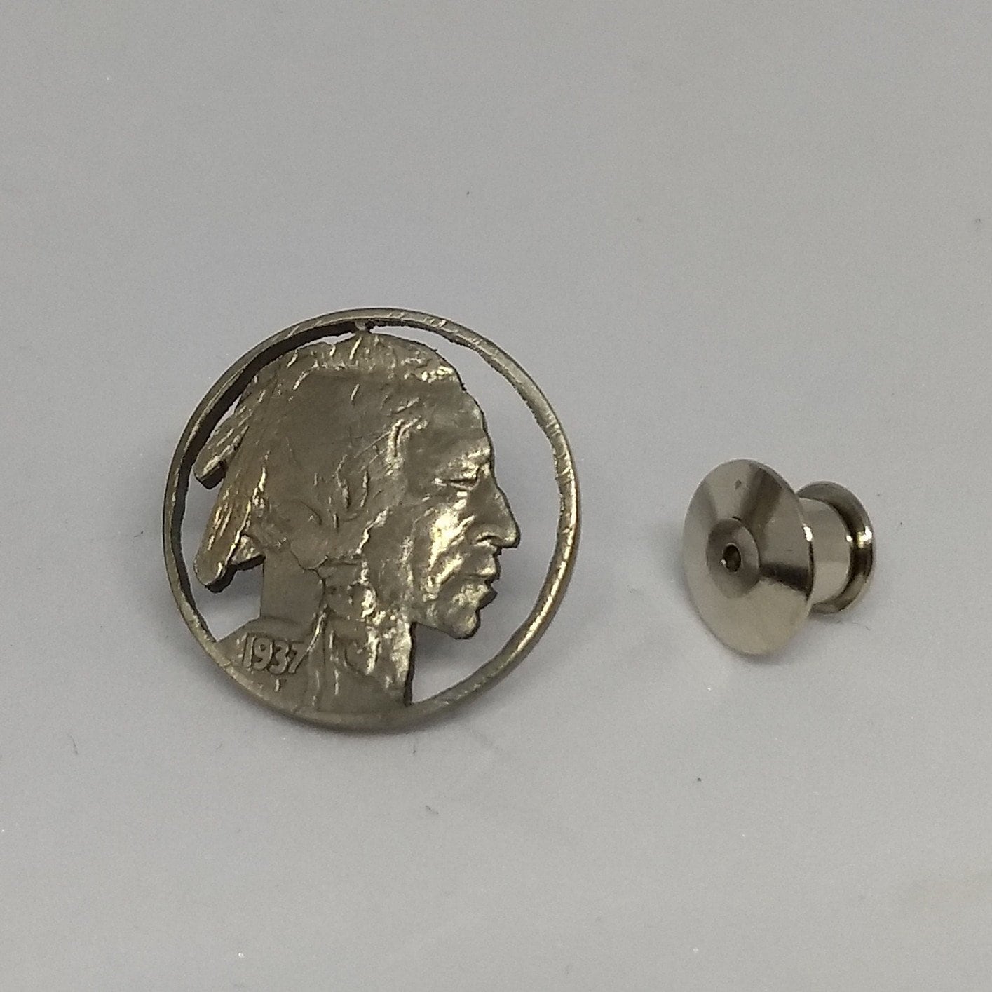 buffalo nickel tie tack