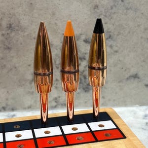 Bullet Cribbage Peg 30 Caliber 2 Pack, Hunting, Black Tip, Orange Tip