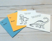 DIY Valentine Cards for Kids, Classroom Valentines Cards for Boys, Dinosaur Coloring Card Valentines Day, Valentine Craft Kit Children