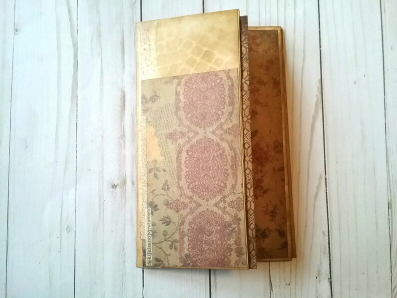 Envelope Junk Journal for Her, Vintage Inspired Journal for Women, Writer Gift for Sister, easter gift for Mom, Gifts Under 20 image 1