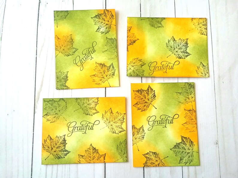 Thanksgiving Cards Greeting Card Pack Set Of Four Cards Etsy