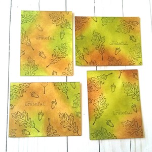 Thanksgiving Cards Set Handmade Cards Fall Cards Autumn Etsy