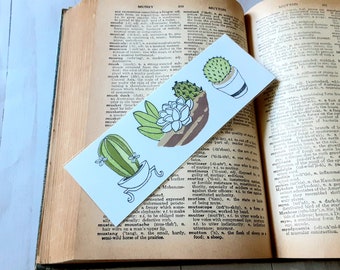 Succulent Bookmark for Women, Christmas Gift for Plant Lover, Book Lover Gift for Her, Stocking Stuffer for Best Friend, Plant Mom Gift