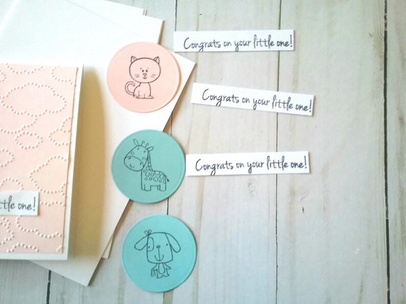Make Your Own Cards Kit Baby Shower Cards DIY Greeting | Etsy