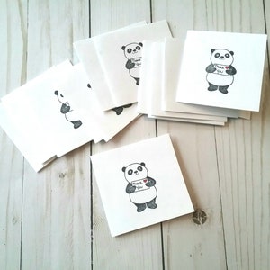 Mini Thank You Cards, Seller Thank You Small Business, Bulk Thank You Cards, Thank You Notecards, Panda Notecards, Party Favor Thank Yous