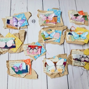Clusters for Junk Journals, Junk Journal Ephemera Pack, Handmade Journal Clusters, Scrapbook Supplies, Card Making Supplies for Women