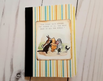 Mini Lined Journal for Kids, Pocket Journal for Women, Pooh and Friends Writing Journal, Gratitude Journal for Girls, Notebook for Purse