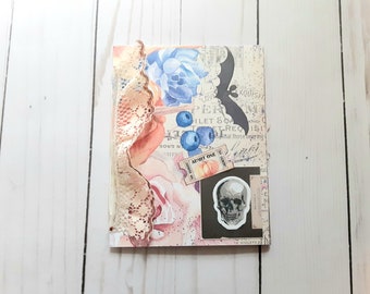 Halloween Junk Journal for Teens, Mini Journal for Kids, Pocket Journal for Her, Gratitude Journal, Easter Gift for Sister