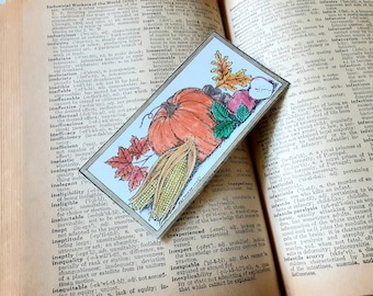 Autumn Bookmark for Friend, Laminated Bookmark for Her, basket Stuffer for Reader, Reader Gift Idea for Him, easter gift for Book Lover