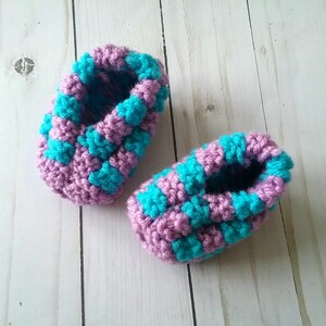 Knit Baby Booties, Baby Boy Shower Gift, Newborn Booties, Gift for New Baby, Knit Baby Gift, Knit Baby Slippers, Valentine Gift for Baby image 6