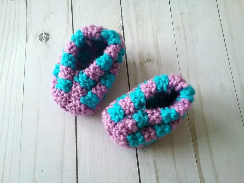 Knit Baby Booties, Baby Boy Shower Gift, Newborn Booties, Gift for New Baby, Knit Baby Gift, Knit Baby Slippers, Valentine Gift for Baby image 6