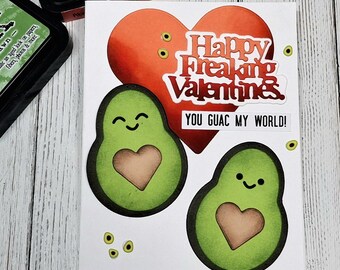Avocado Valentine Card for Boyfriend, Snarky Valentine Card, Punny Card for Husband, Best Friend Valentine