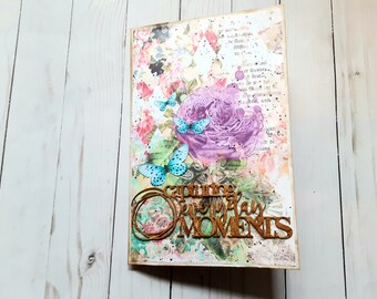 Butterfly Journal, Floral Junk Journal for Women, Paper Anniversary Gift for Wife, Tween Girl Gifts, Easter Gift for Daughter, Basket Filler