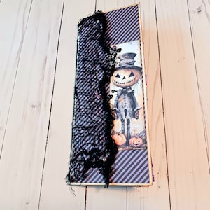 Halloween Junk Journal for Women, Best Friend Birthday Gift for Her, Goth Gift for Sister, Slim Journal, Writer Gift for Teens