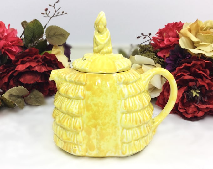 Yellow Sadler Ye Daintee Ladyee Crinoline Lady Collectable Sadler Teapot, England For Tea Set, Party, Wedding, Shower #743