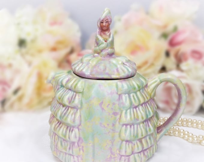 Sadler Crinoline Lady Teapot, Ye Daintee Ladyee Teapot, Crinoline Lady Teapot, Dainty Lady English Collectible #A110