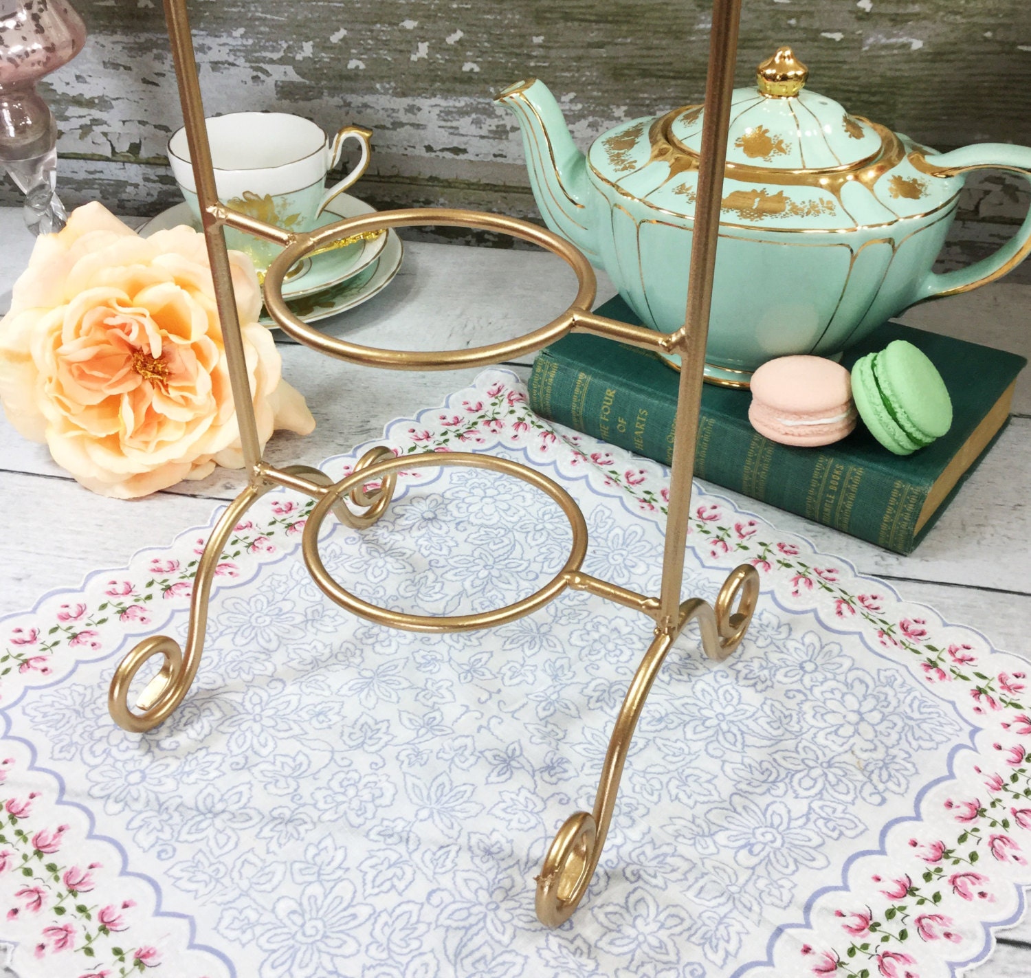 Cup and Saucer Display Stand, 8 Pcs Tea Cup and Saucer Holders