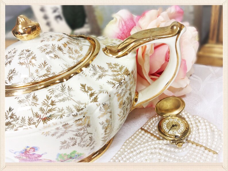 Pinkie Sadler Teapot Crinoline Lady Teapot English Teapot Etsy