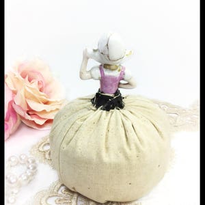 Vintage Lady Pincushion Sewing Room Decor Hatpin Display B279 Etsy