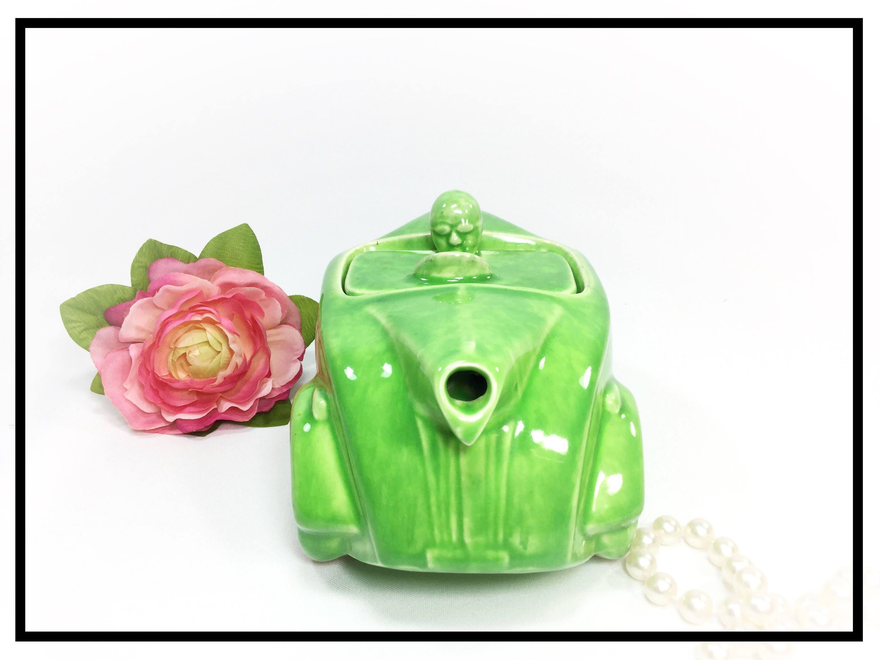 Green Sadler Racing Car Teapot Art Deco Car Teapot Etsy Nederland