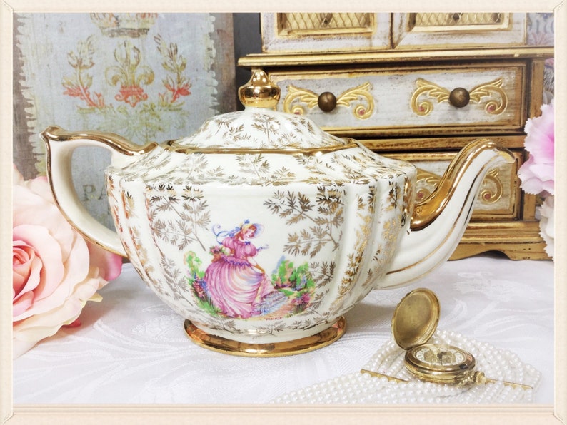 Pinkie Sadler Teapot Crinoline Lady Teapot English Teapot Etsy