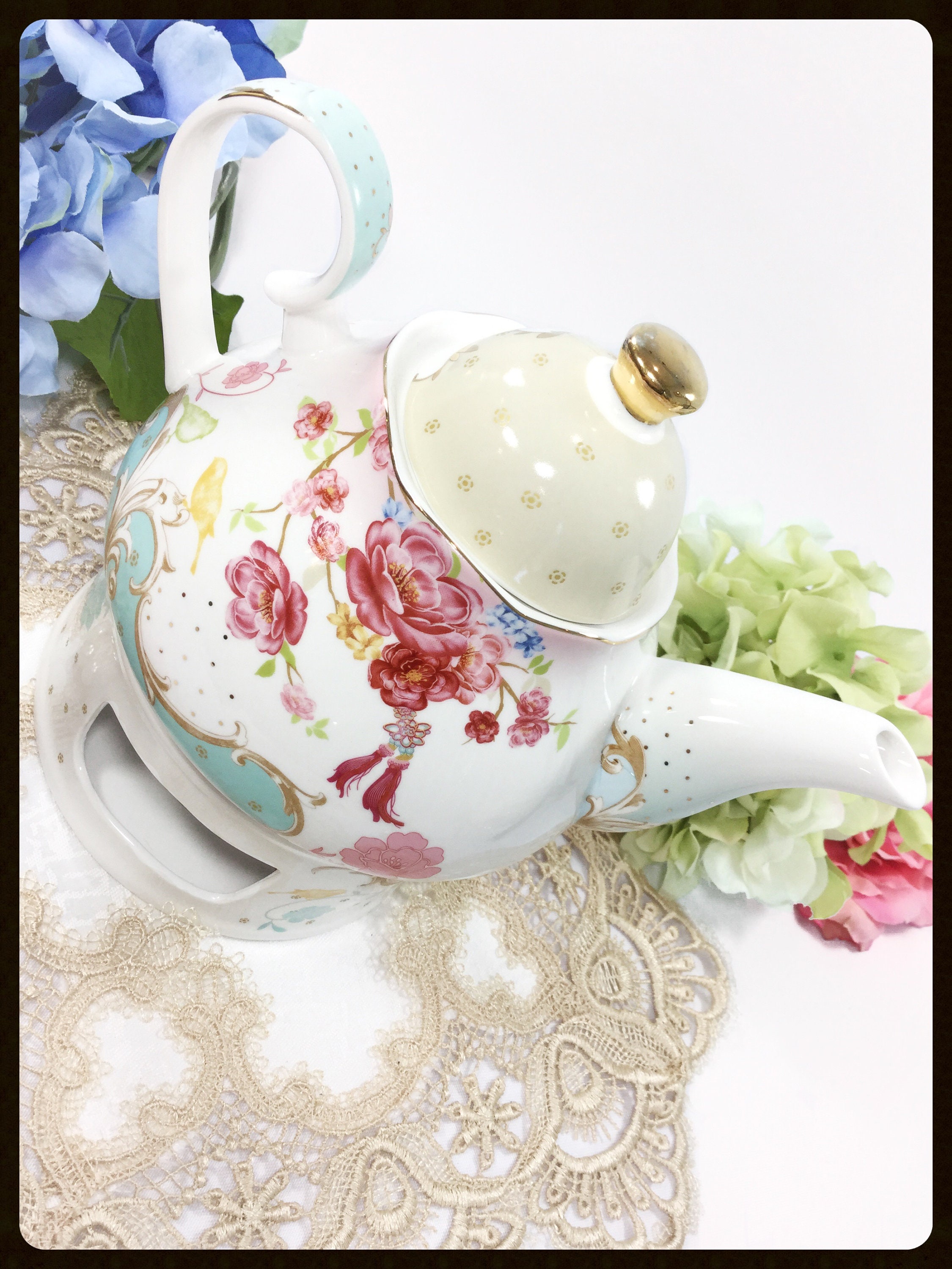 Chic Teapot and Warmer, Tea Party Teapot Set, Teapot and Teapot Warmer