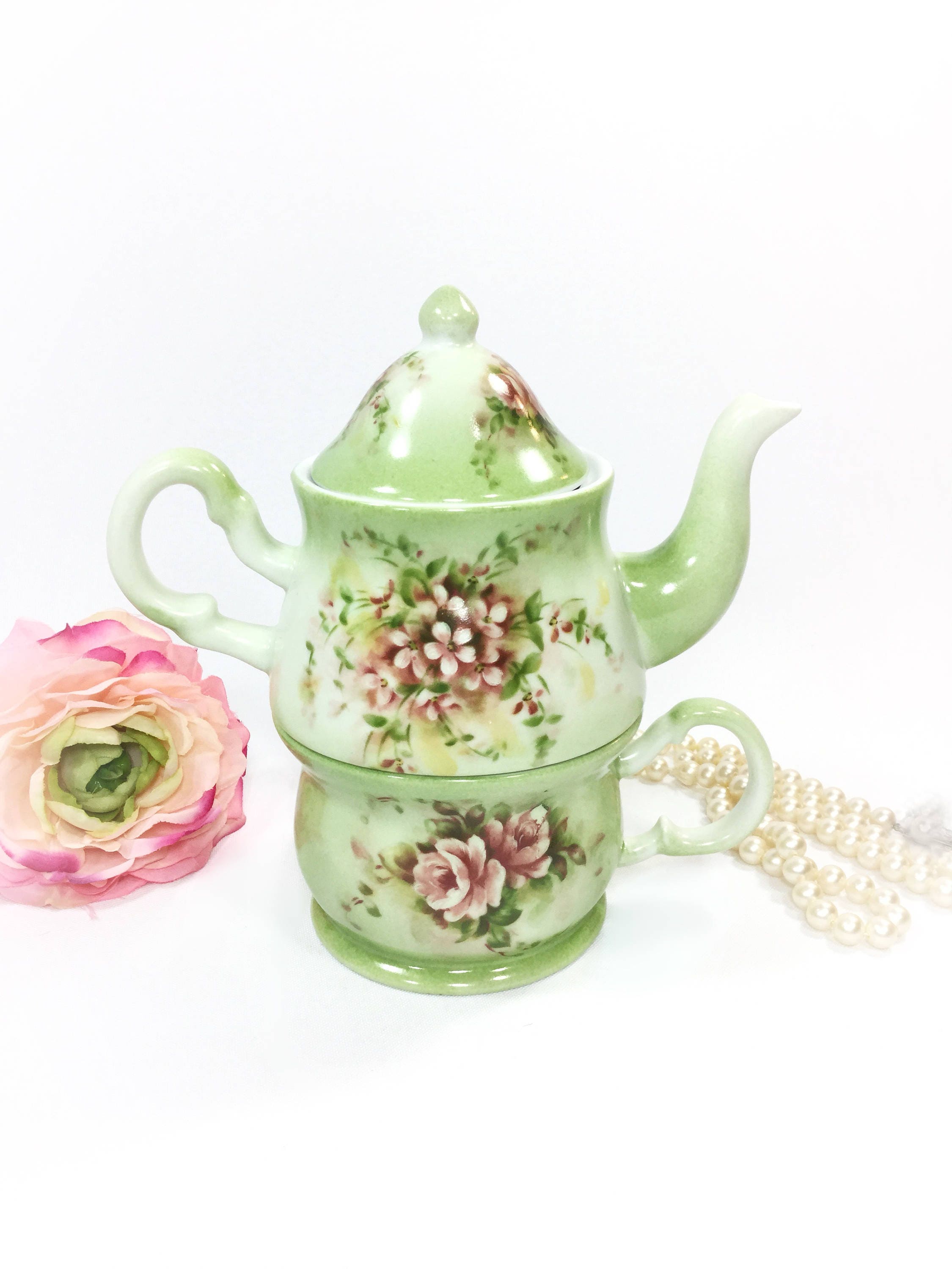 Burton & Burton Tea For One, Single Tea Set, Birthday Gift, Anniversary