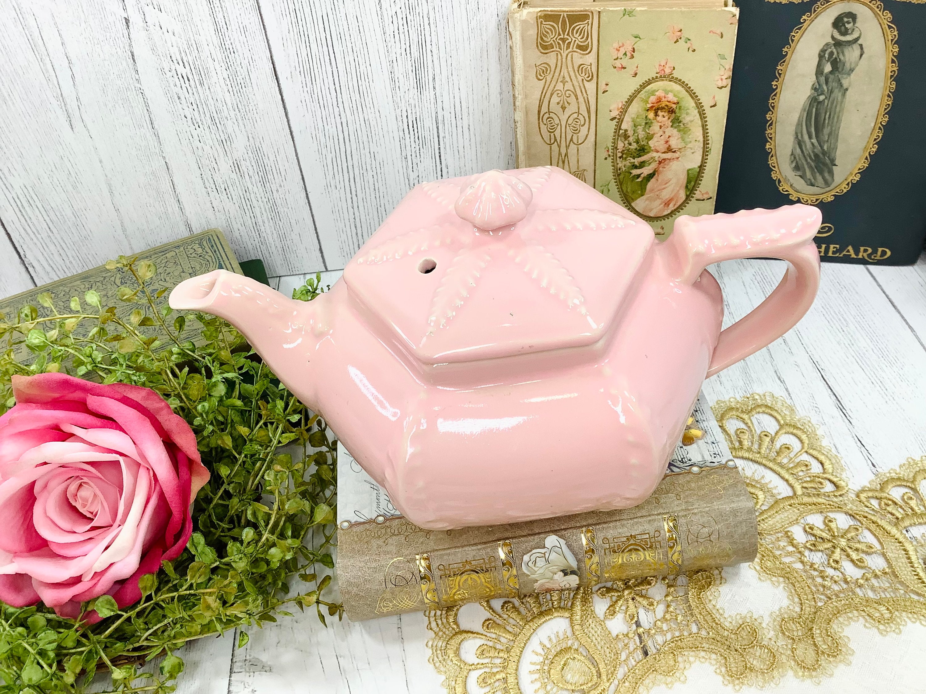 Elegant Vintage Pink Hall Teapot, Pink Teapot For Tea Time Tea Party, Baby Shower, Wedding, Gift