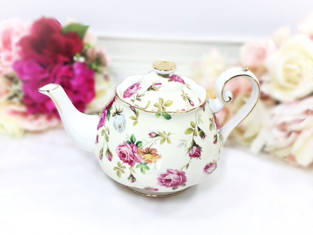Full Sized Floral Porcelain Teapot for Tea Set Tea Party Etsy