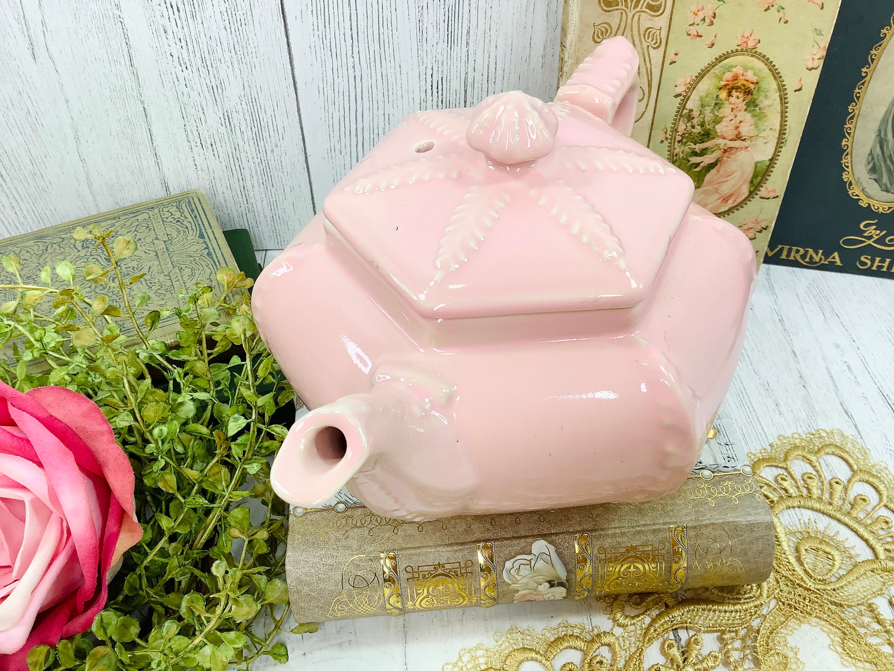Elegant Vintage Pink Hall Teapot, Pink Teapot For Tea Time Tea Party, Baby Shower, Wedding, Gift
