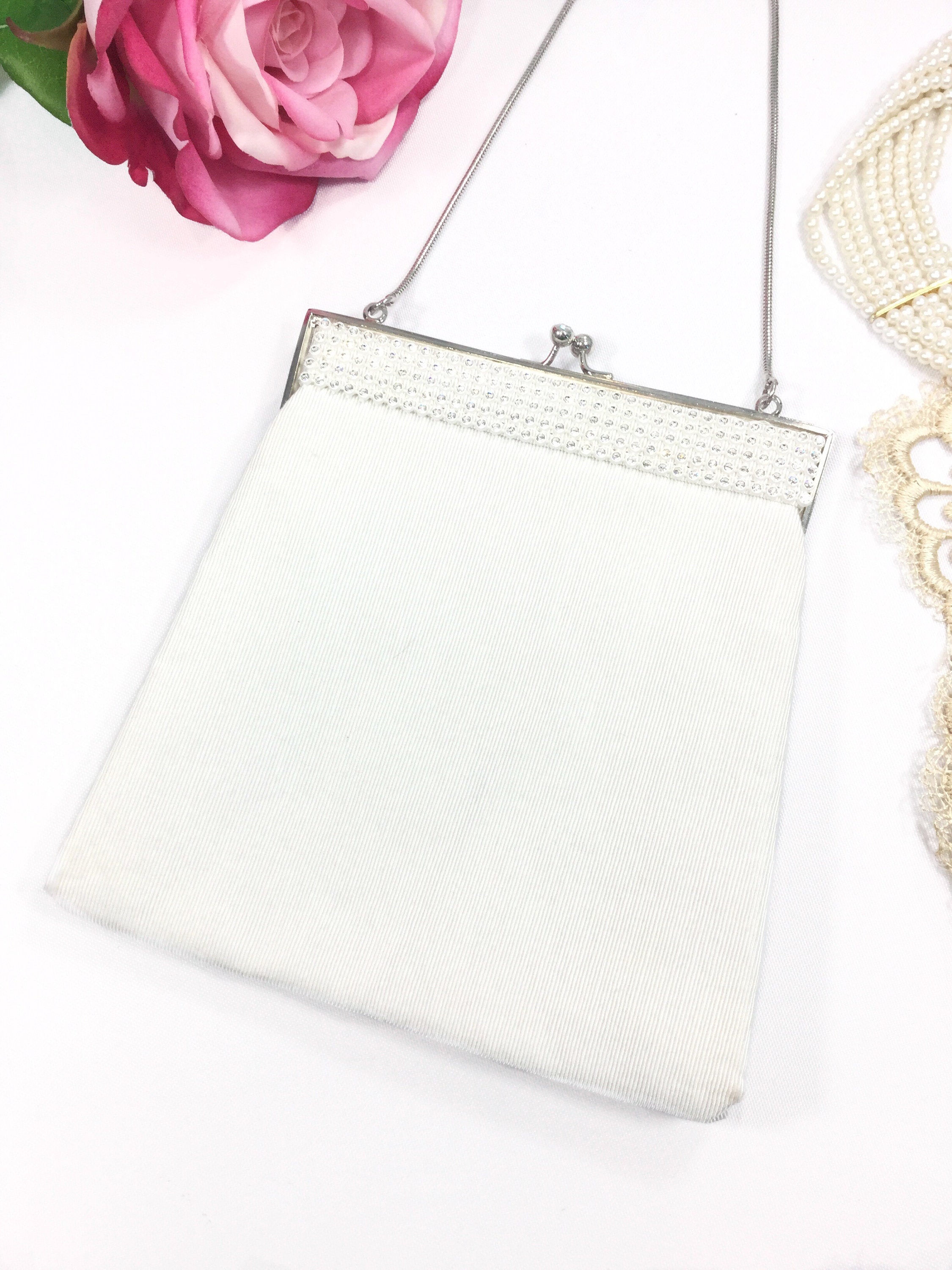 German G.H.L. Princess Style Rhinestone Clutch, German Hand Bag