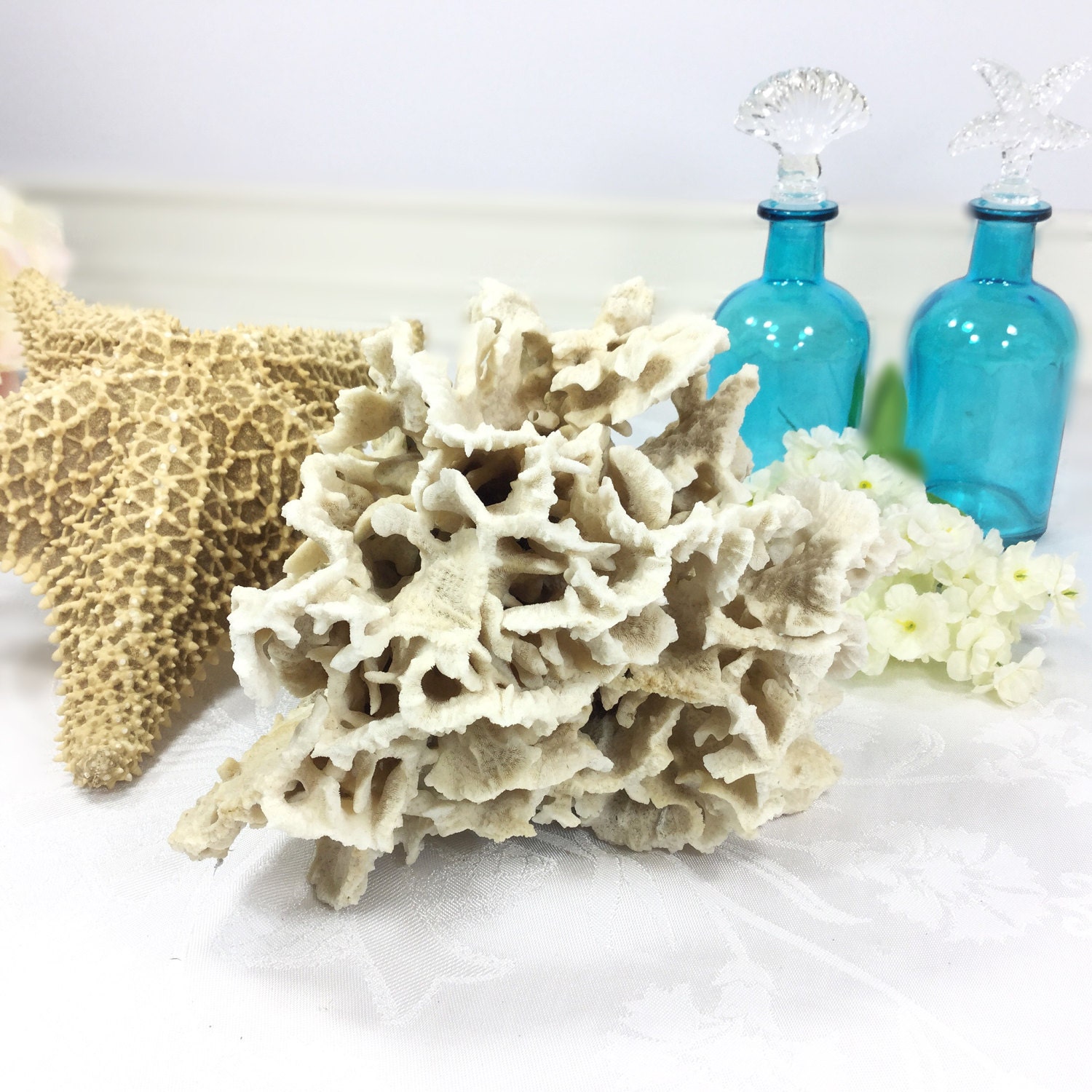 Large Natural Sea Coral, Dried Real Coral, Sea Coral Stone, Real Reef, Beach Wedding, Beach