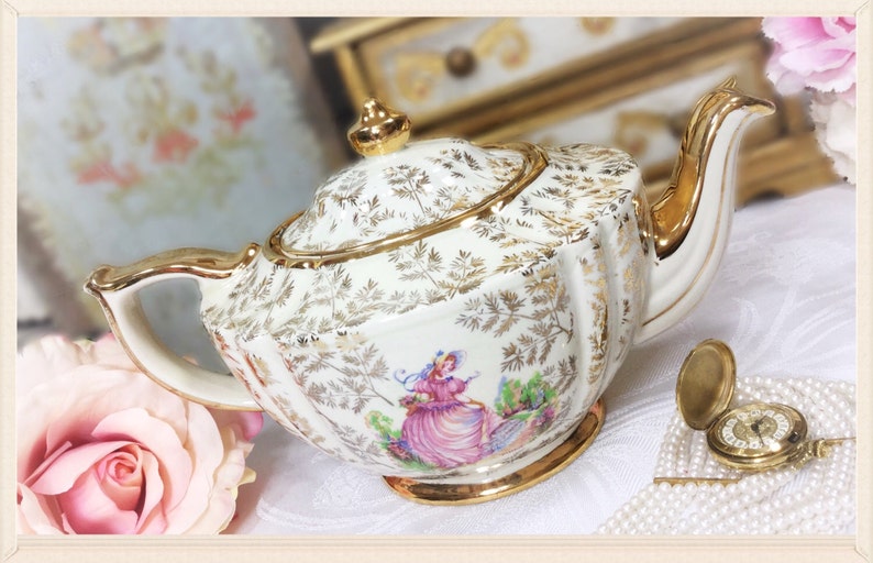 Pinkie Sadler Teapot Crinoline Lady Teapot English Teapot Etsy