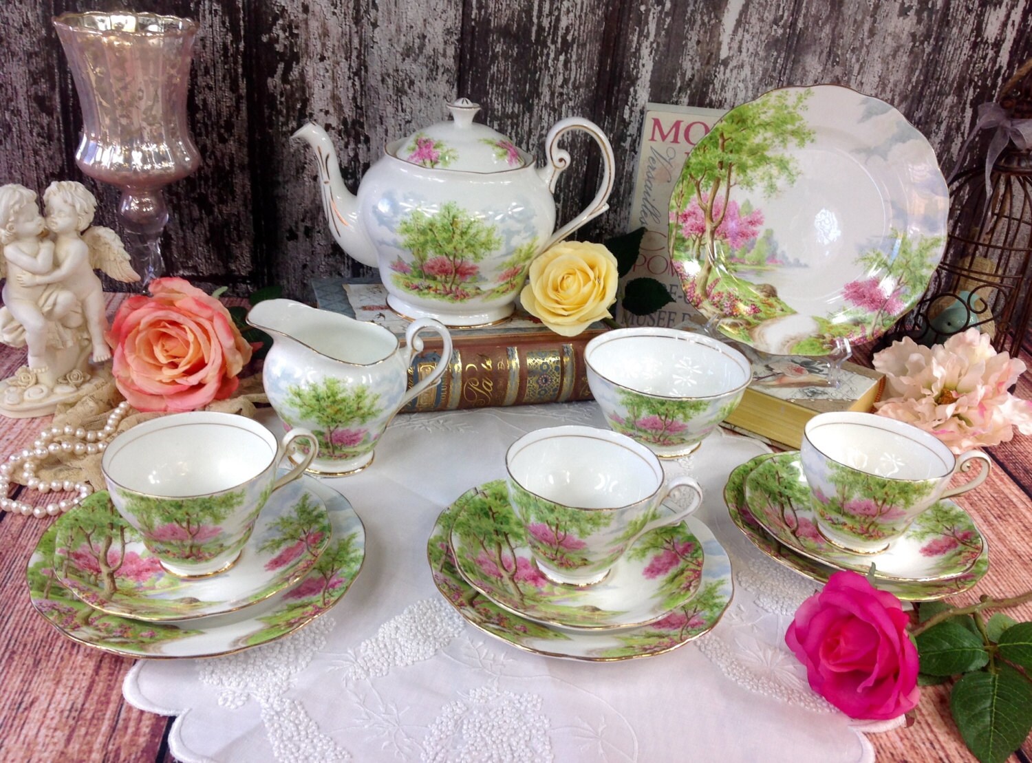 Exquisite 13 Piece Royal Standard Spring's Gift Complete Landscape