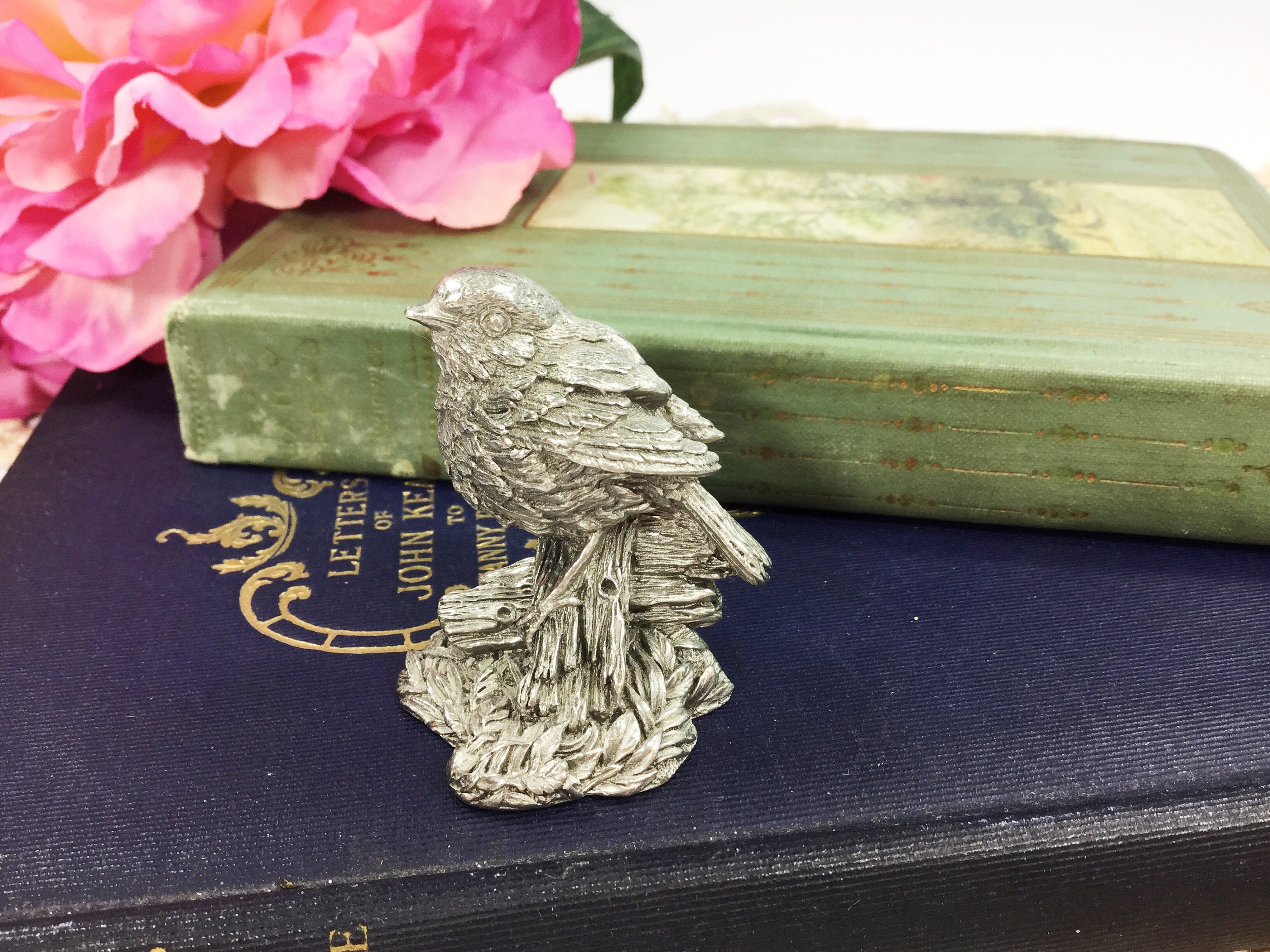 metal bird figurine home decor accent set of 3