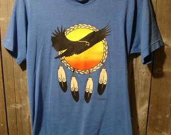 Vintage 80's Eagle Dreamcatcher Screen Stars t-shirt