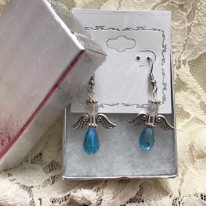 Teal Angel Earrings: Ovarian Cancer Awareness, Relay for Life image 9